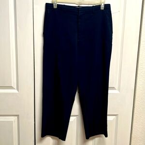 Vintage Windham Pointe Dark Navy Blue Straight Leg Dress Pants Size 34 Short